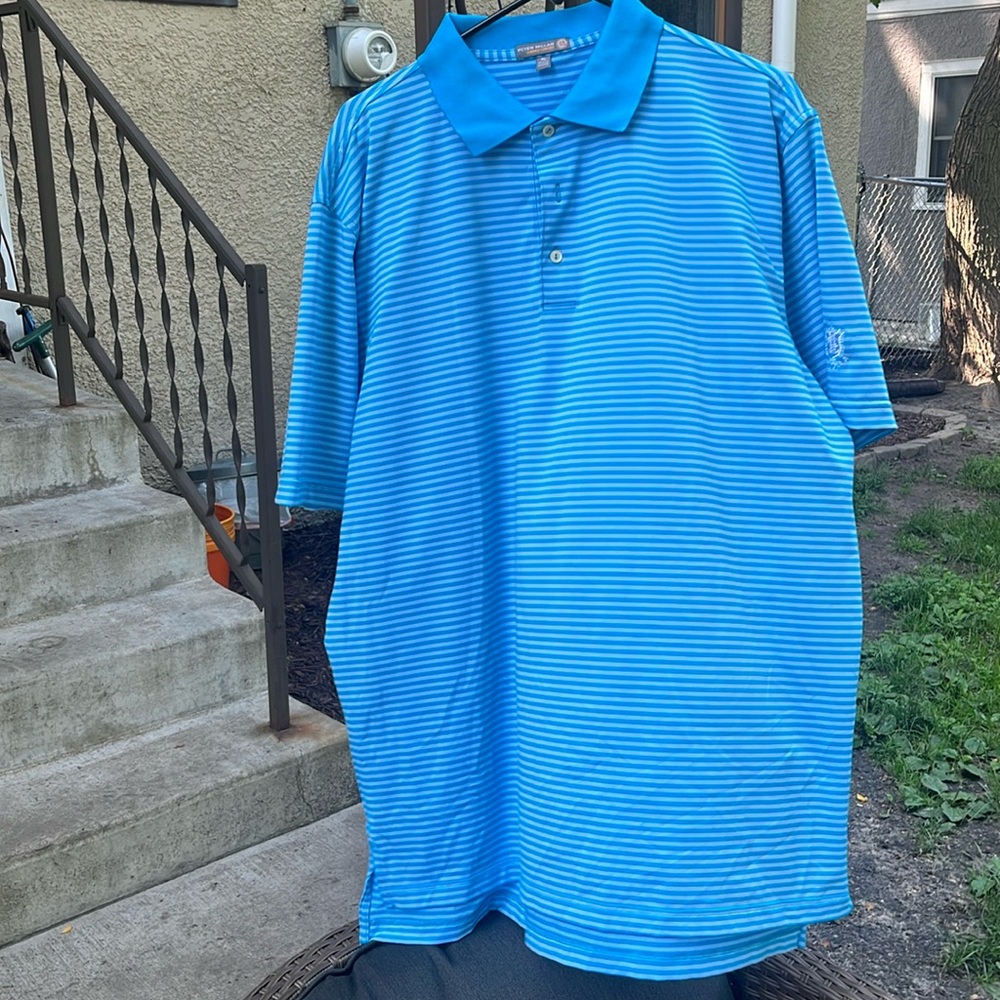 Peter Millar Striped La Jolla Golf Polo